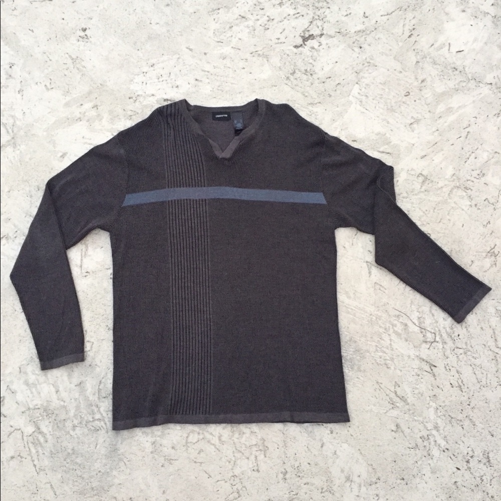 Liz Cleighborn ribbed crew neck sweater - XL